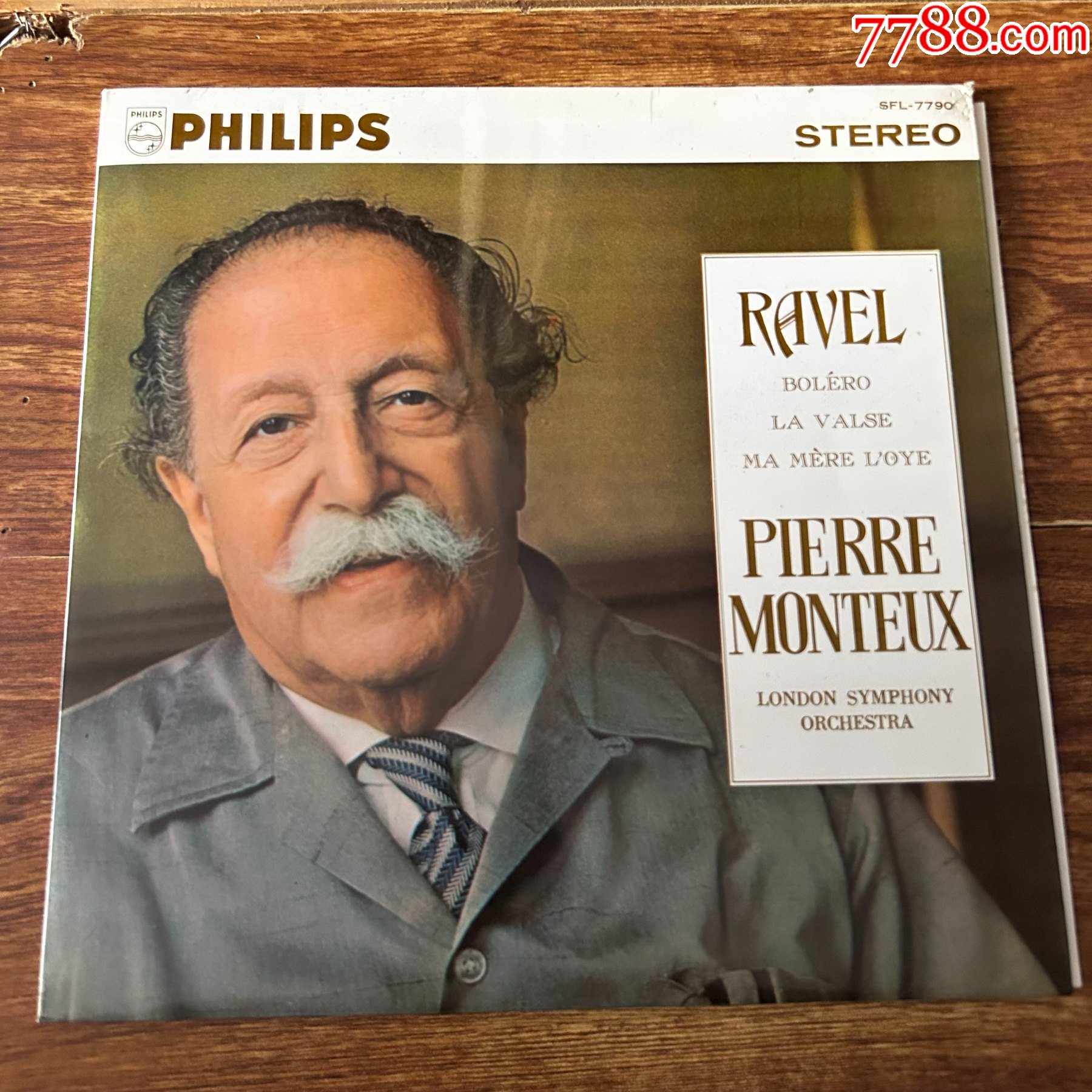 拉威尔-圆舞曲等作品-皮埃尔·蒙都指挥-牛头标-12寸黑胶lp-a46-老