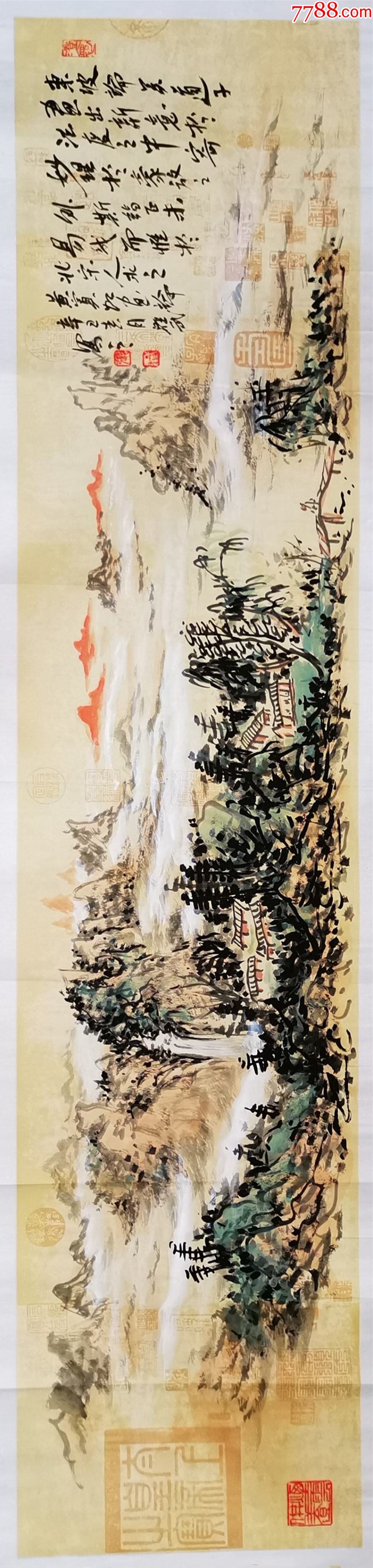 【授权10元放漏】当代黄宾虹书画院教授、实力画家张跃武复古山水-价格:20元-au37427764-山水国画原作 -加价-7788收藏__收藏热线