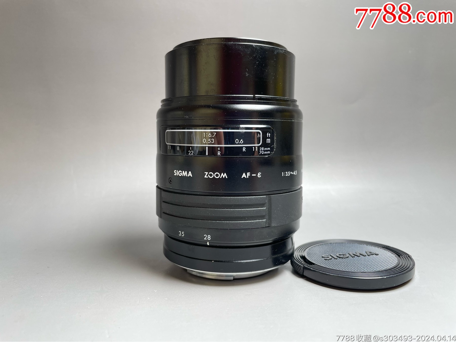 索尼a卡口sigma适马2870mmf3545自动对焦镜头前后