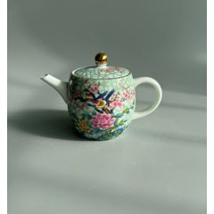 五十年代粉彩喜上眉梢茶壶(au37444239)