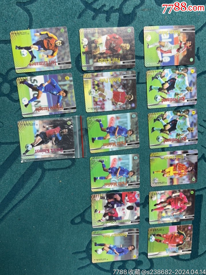 大白鲨足球卡15张