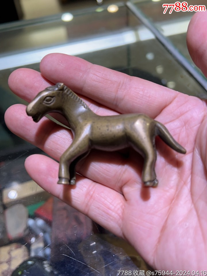 美品清代铜马一个_价格3258元【小小时潮儿】_第1张