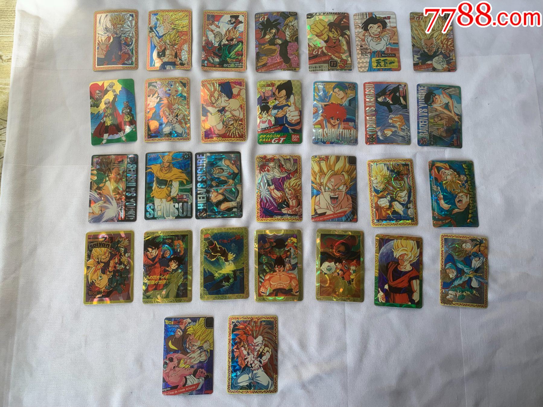 七龙珠闪卡30张合售
