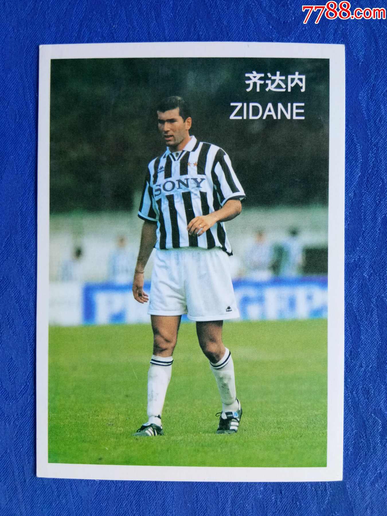 体坛明星卡片足球运动员齐达内法国队尤文图斯队中场经典回顾巨星风采
