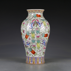 70年代稀土薄胎玉壶春瓶-价格:680元-au37566047-彩绘瓷/彩瓷 -加价