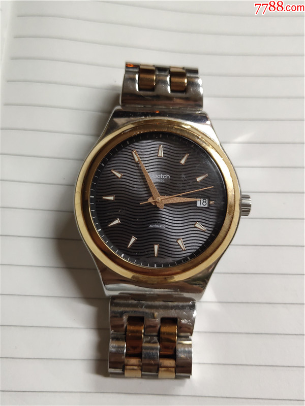 com)>首页>拍卖>手表/腕表>瑞士swatch斯沃琪单日历自动男机械表_价格