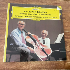 勃拉姆斯-大提琴协奏曲-罗斯特罗波维奇演奏-12寸黑胶LP-A60-一面划痕