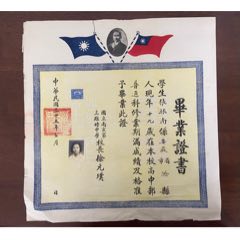 民国时期国立南京中学毕业证书(zc37602526)