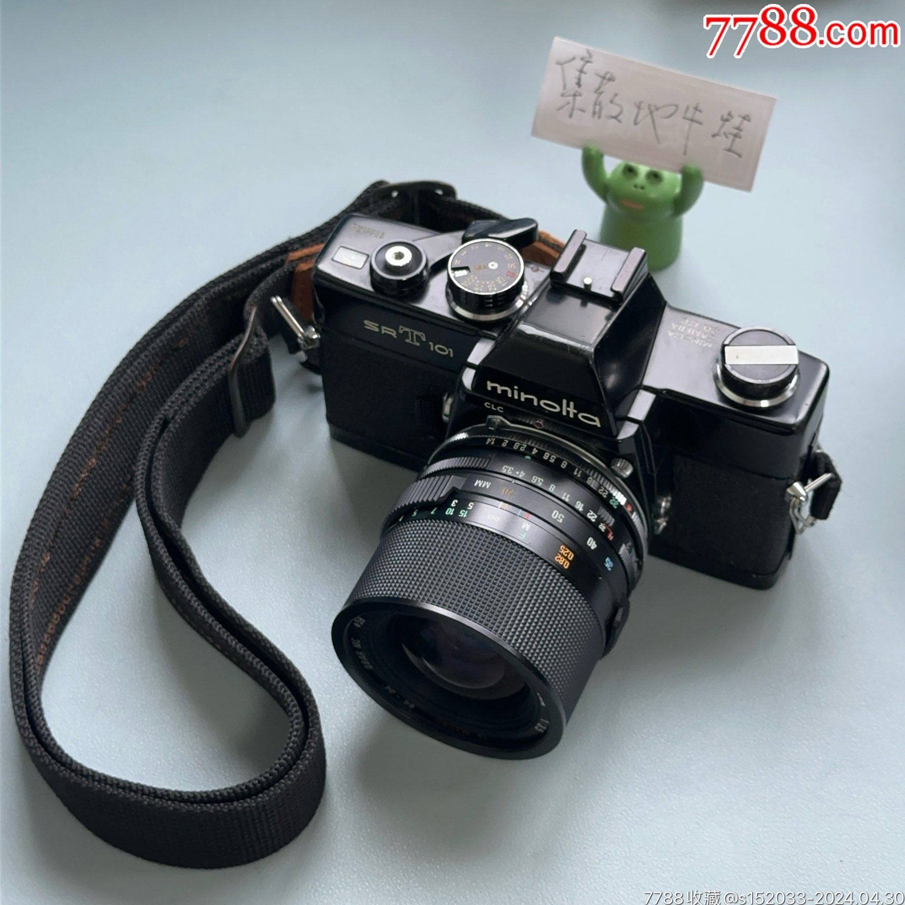 美能达srt101胶片单反相机3570mm镜头套机135规格金属机械胶卷机