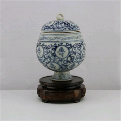 康熙款抱月瓶-价格:1600元-au37639915-青花瓷 -加价-7788人民币收藏