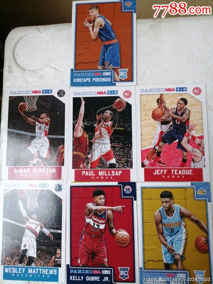 210品99三枚帕尼尼国际篮球联赛收藏卡.