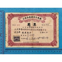 1956年公私合营广州冷冻厂股票1张(zc37643325)