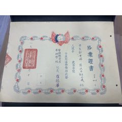 婺源县茶叶专科学校修业证书(au37653961)
