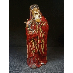 （全品）民国石湾窑苏武人俩塑像陶瓷雕像摆件，高26.5cm(au37658402)
