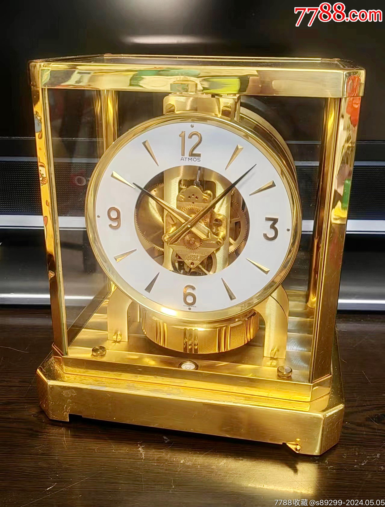 瑞士国礼世界名牌早期瑞士积架空气钟jaegerlecoultre