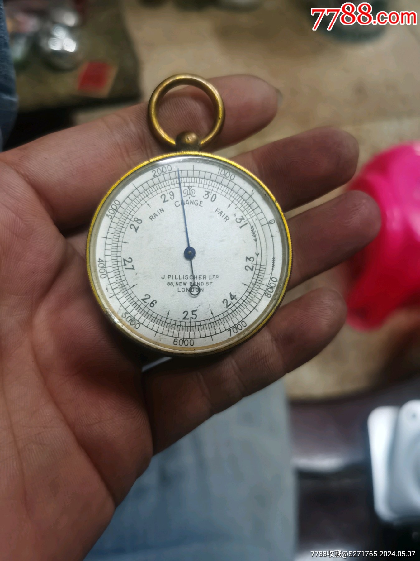 古董高度表气压表我也不懂反正自己看图研究吧