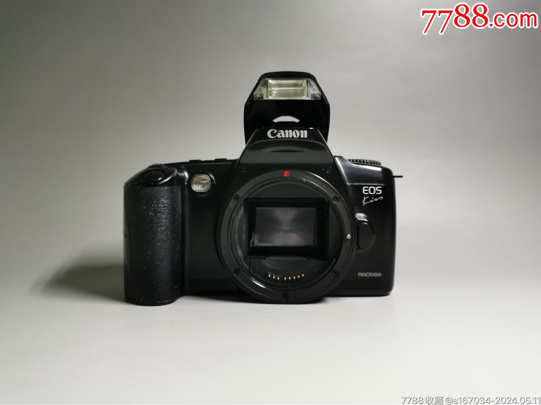 佳能canoneoskiss1胶片相机单机身品相很好试机正常可用手柄处