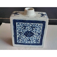 清中期青花茶叶方瓶(全品)(zc37720842)