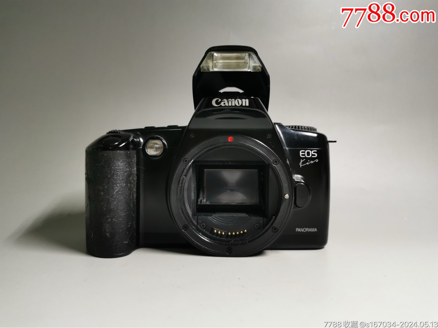 佳能canoneoskiss1胶片相机单机身品相很好试机正常可用手柄处