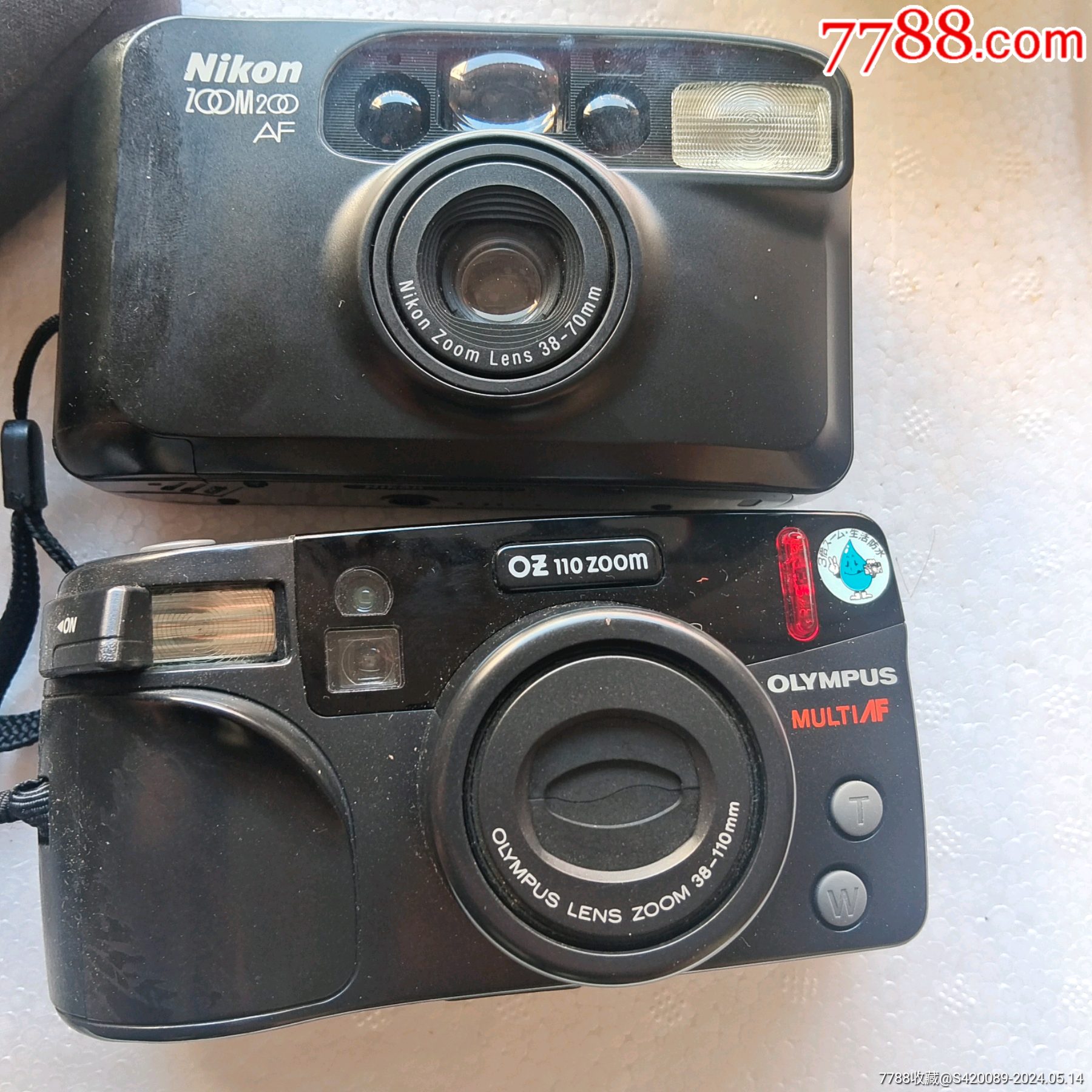 奥林巴斯,尼康,胶卷相机两台-价格:30元-au37750653-傻瓜机/胶片相机