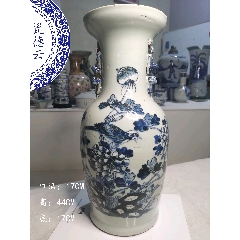 清花鸟双耳瓶(zc37751286)
