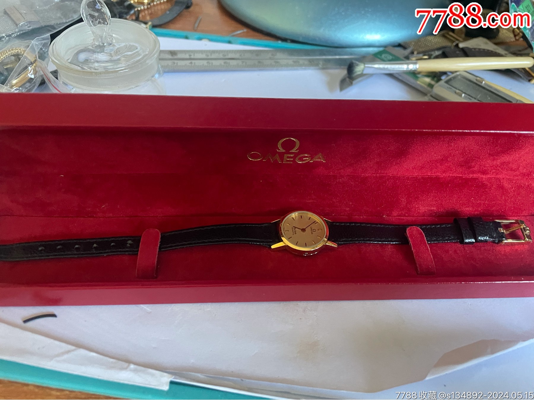 手表/腕表>近新品瑞士产欧米茄女石英表_价格70元【非凡表业】1800