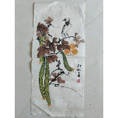 7788收藏__收藏热线>首页>大众加价>花鸟国画原作>转行,借此宝地白菜