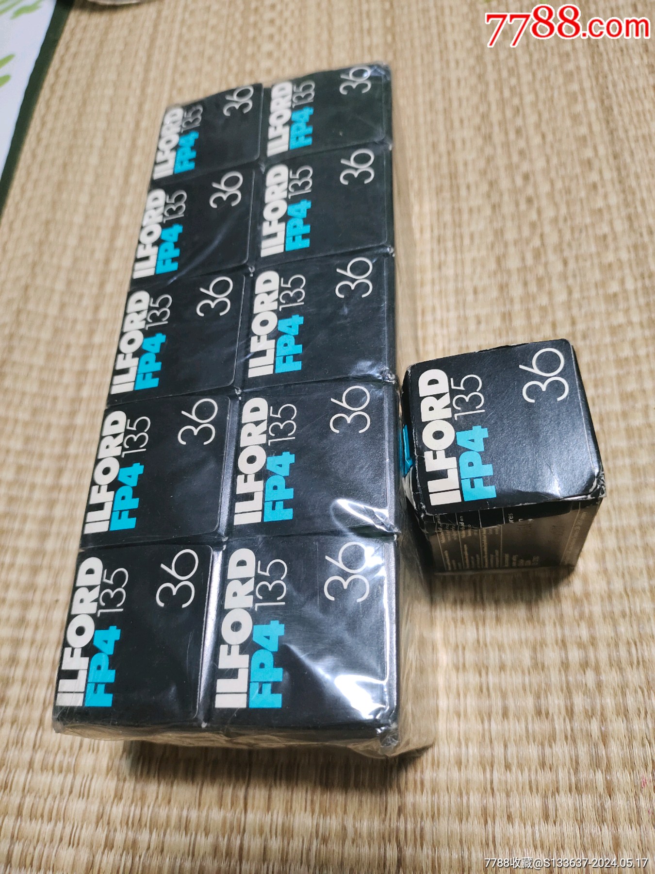 ilford伊尔福135胶卷11盒10盒未拆封有一个外盒开了