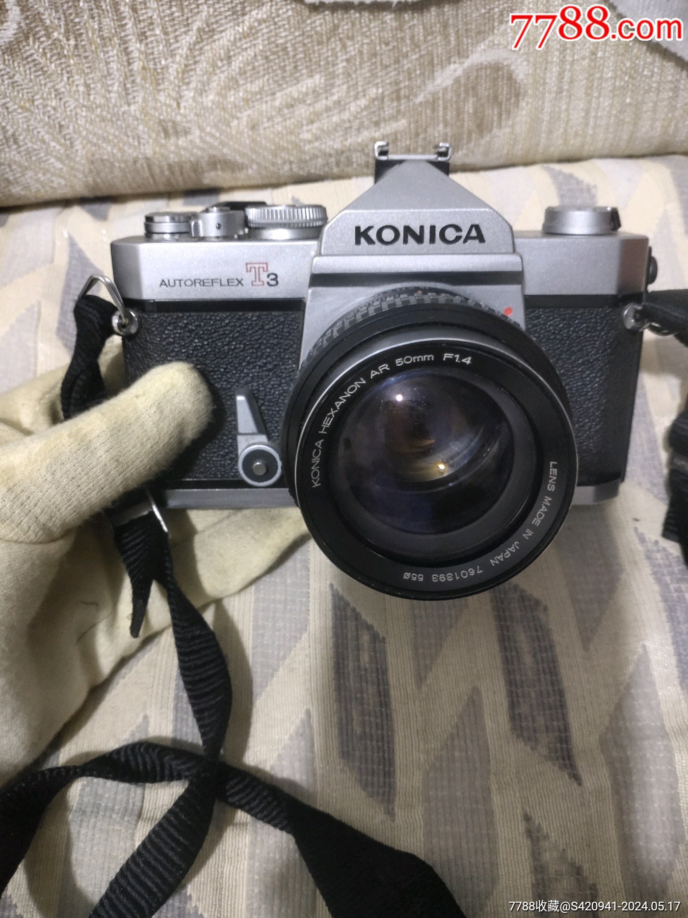 7788收藏__收藏热线>首页>拍卖>单反相机>柯尼卡t3配柯尼卡50/1.