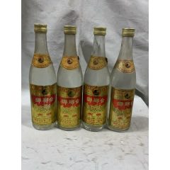 1996年山东名酒45度琅琊台大曲4瓶（品相如图，酒线已标注，收藏佳品）