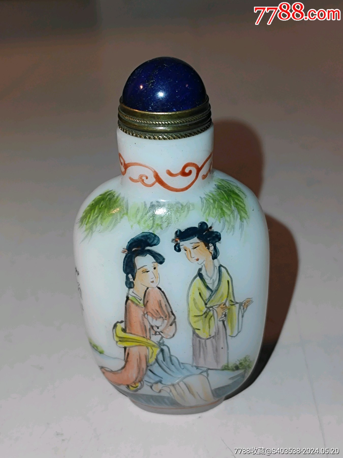 老琉璃手绘人物鼻烟壶_价格1元【永一利】_第1张