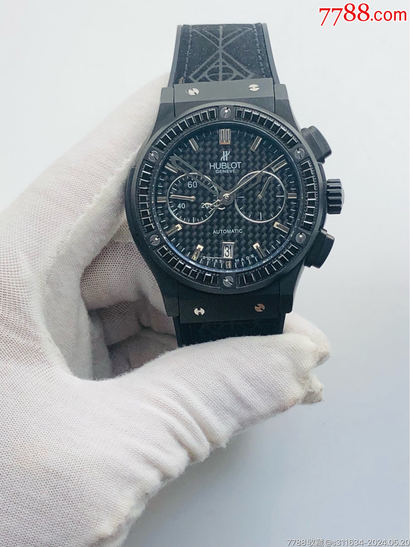 宇舶多功能扫秒石英计时码男表