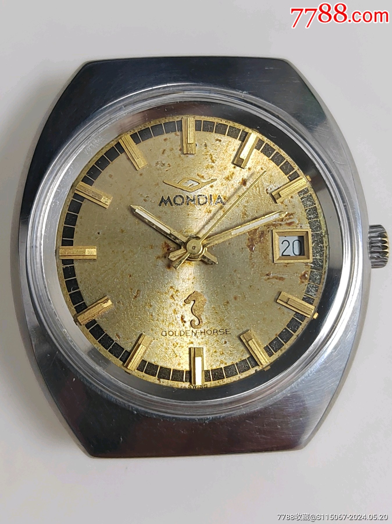 瑞士产-蒙迪亚-古董表-价格:100元-au37820138-手表/腕表 -加价-7788