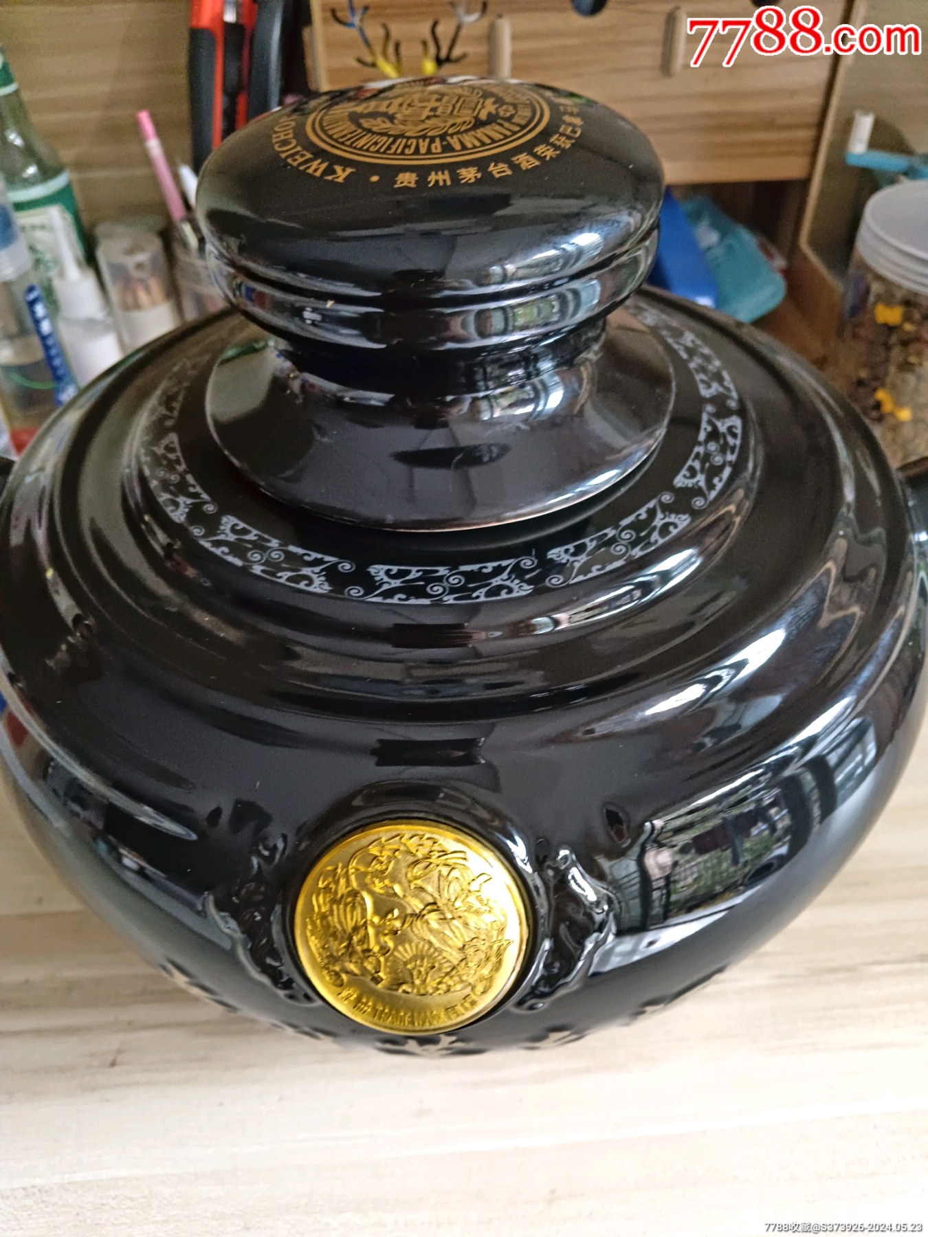 茅台巴拿马10斤_铜杯酒瓶摆件【7788商城__七七八八(.