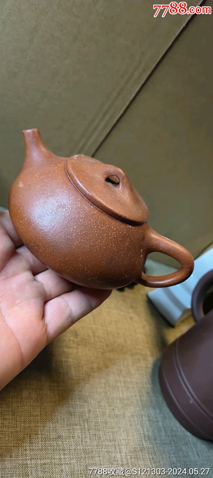 7788收藏__收藏热线>首页>拍卖>紫砂壶>精品石瓢紫砂壶_价格20元