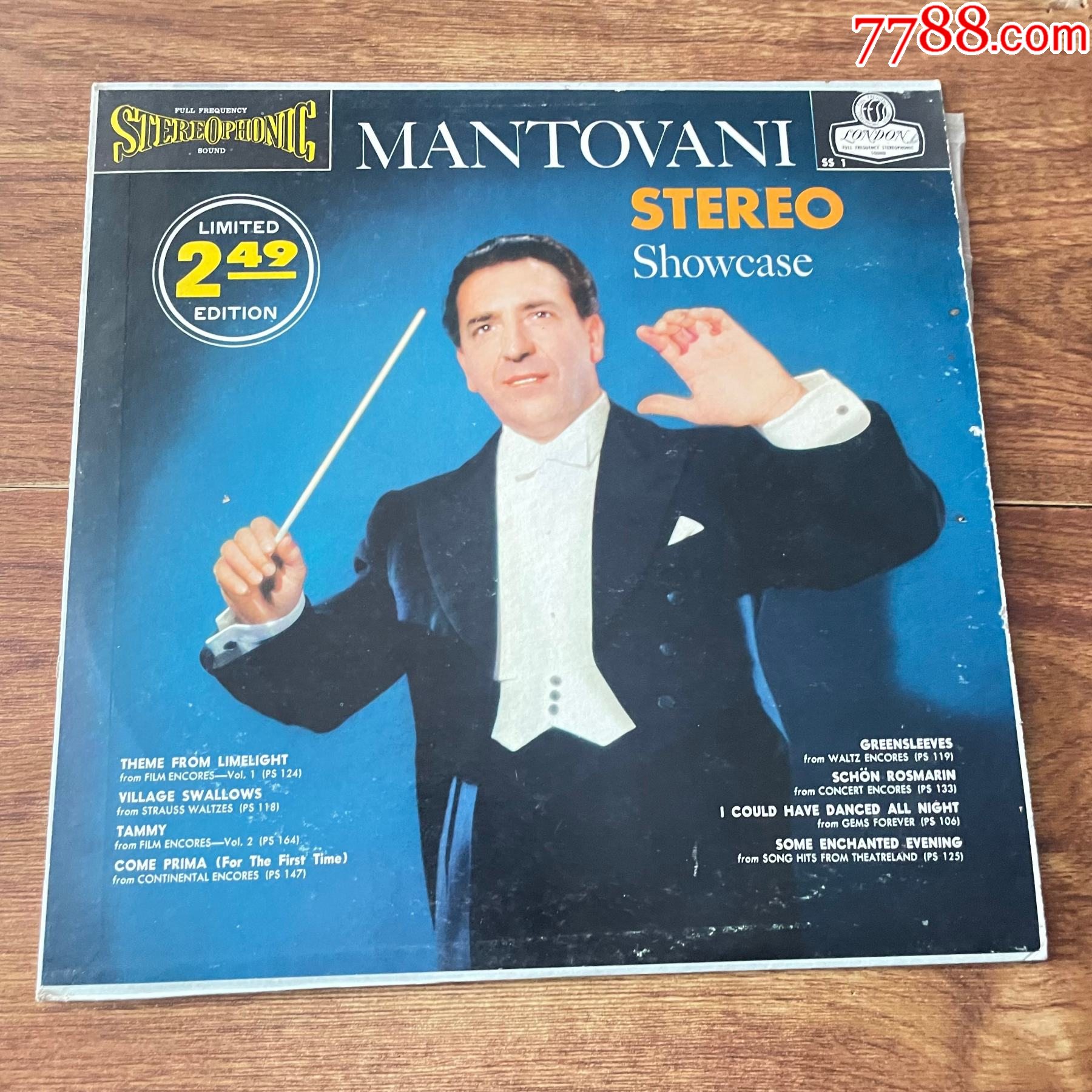 曼托瓦尼mantovani轻音乐作品蓝背12寸黑胶lpa48