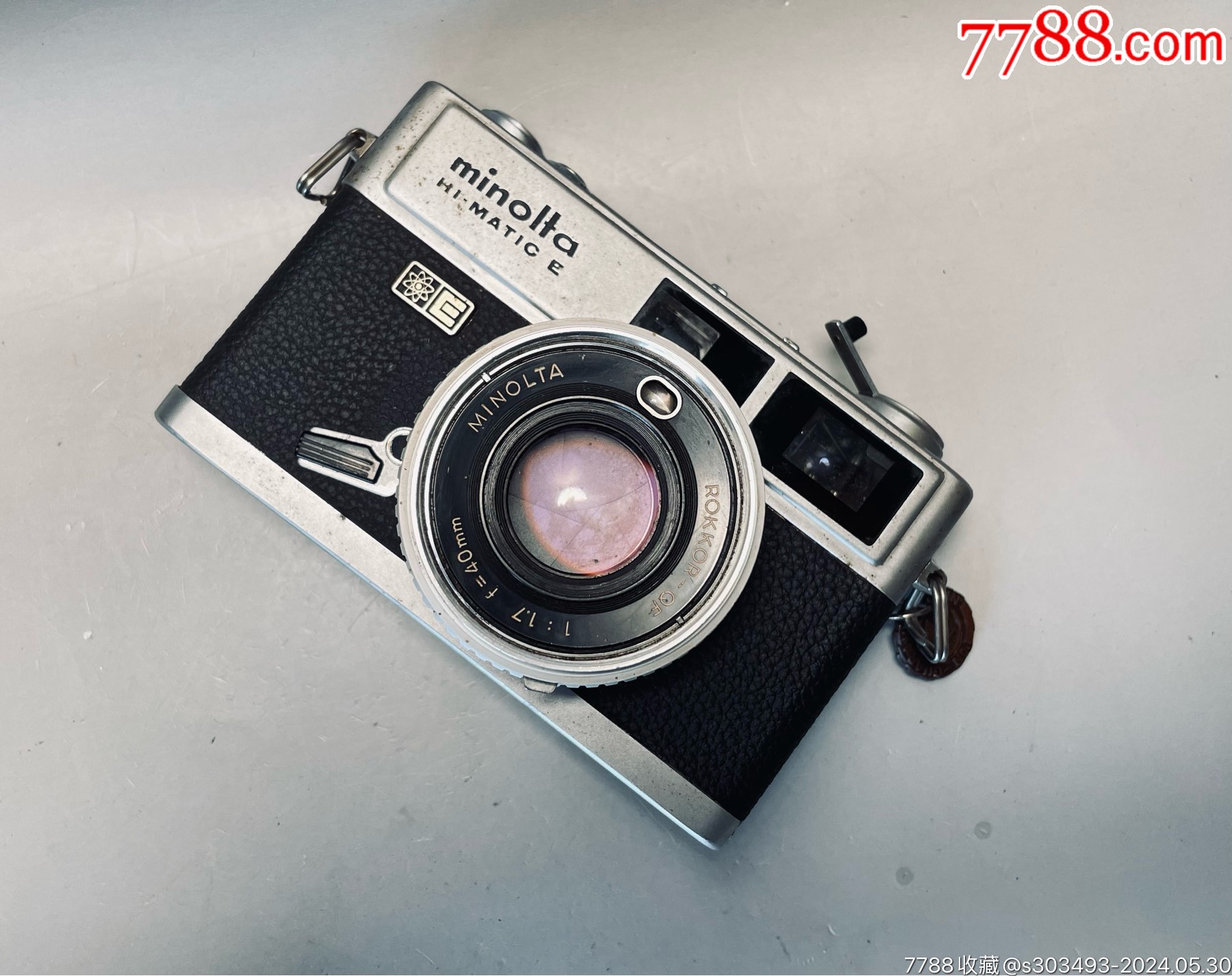 美能达hi-matice旁轴机械胶片相机40mm1.7镜头.品相看图