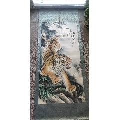 王蒙先生一幅上山虎128x60品好喜欢上山虎的朋友可以关注_价格298元