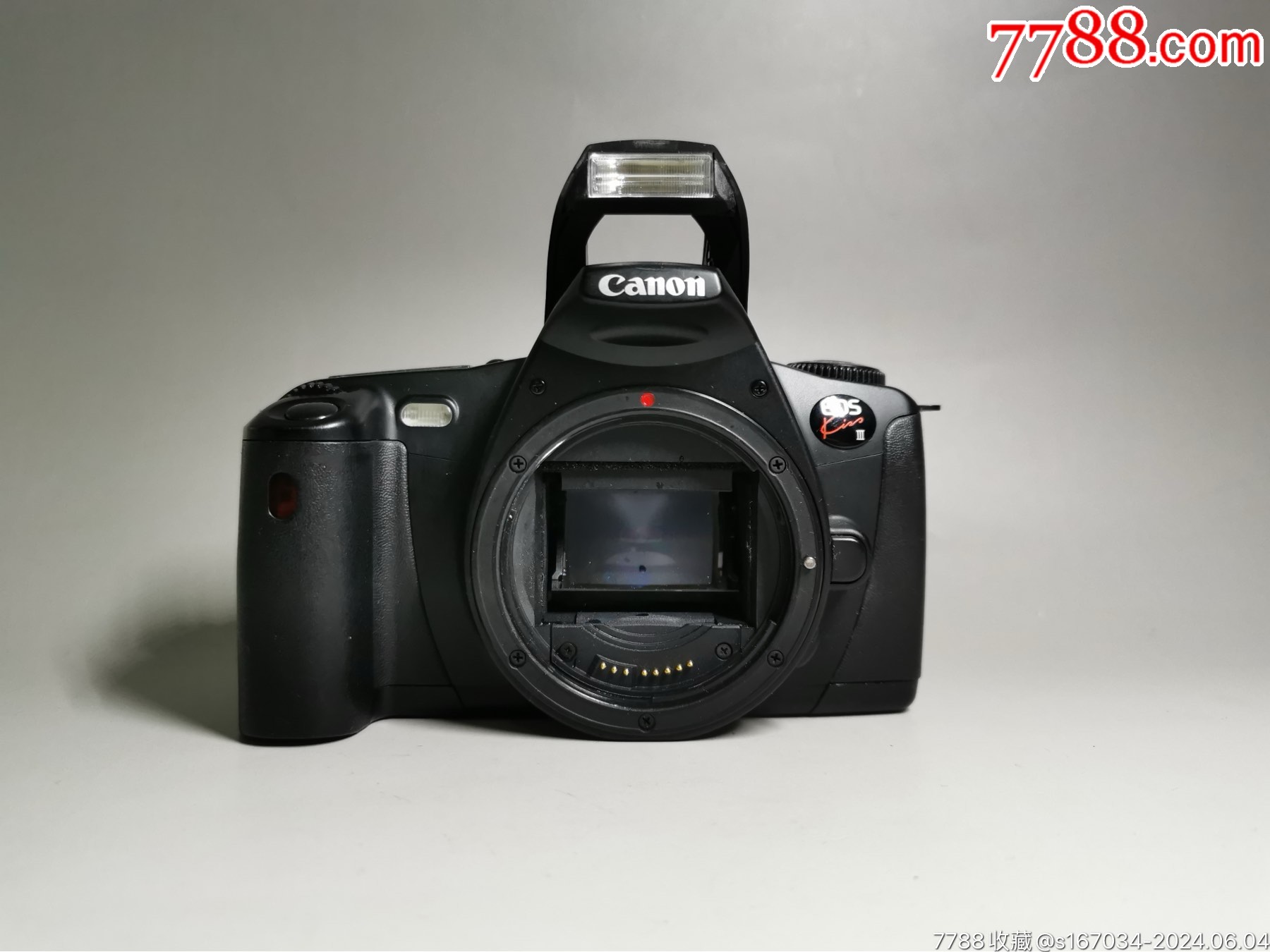 佳能canoneoskiss3,胶片相机,经测试,各项正常,可正常使用,575b