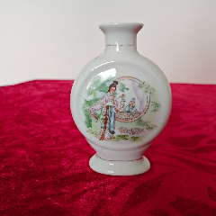 酒瓶收藏早期中国汝瓷底款杜康酒商标完整一斤装酒瓶完美品