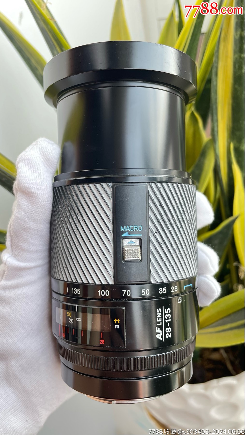 美能达黑金28135mmf445自动对焦镜头索尼a口镜片轻微擦拭痕迹