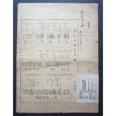 民國(guó)37年外交部職員名錄（六頁(yè)）185㎜×250㎜(au37999293)