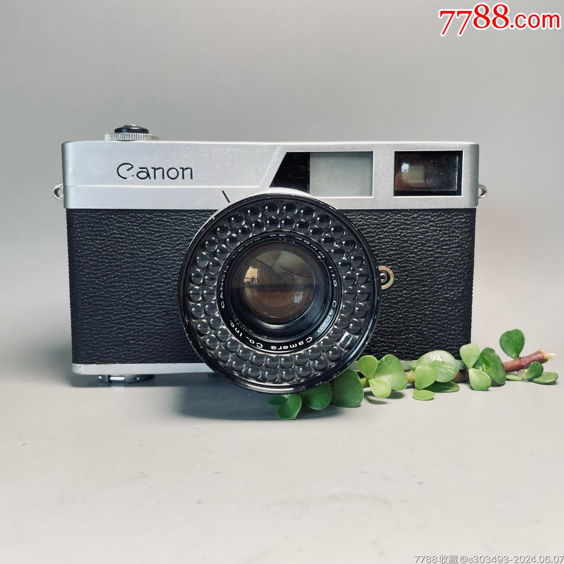 佳能canonet旁轴胶片相机45mmf19镜头镜头内有霉丝过片