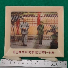 毛主席和林付主席塑料彩色摆件(au38019721)