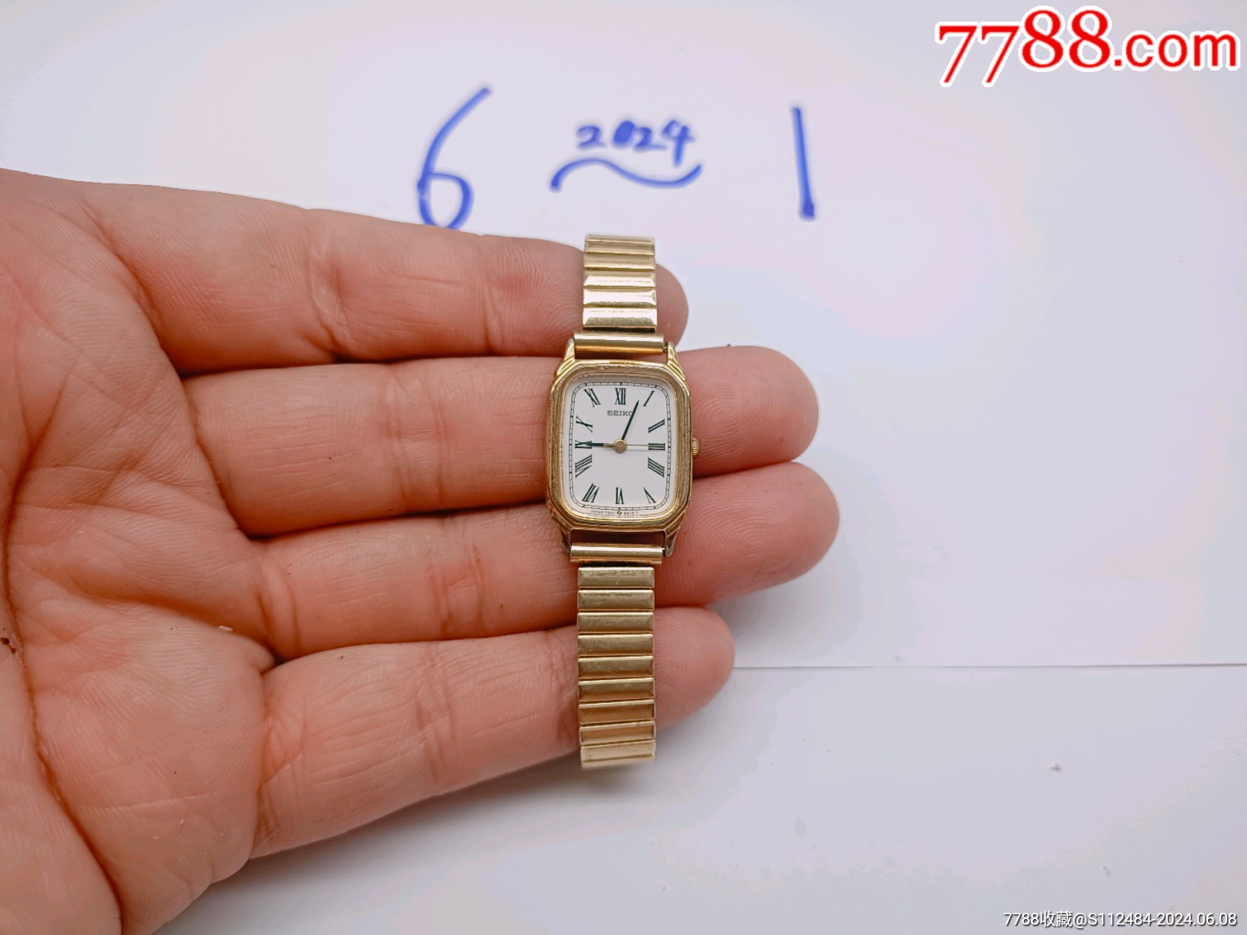 美品经典漂亮5钻精工seiko女士石英腕表
