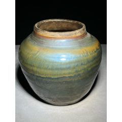 窑变老瓷罐！造型独特，瓷质细腻，釉水肥润