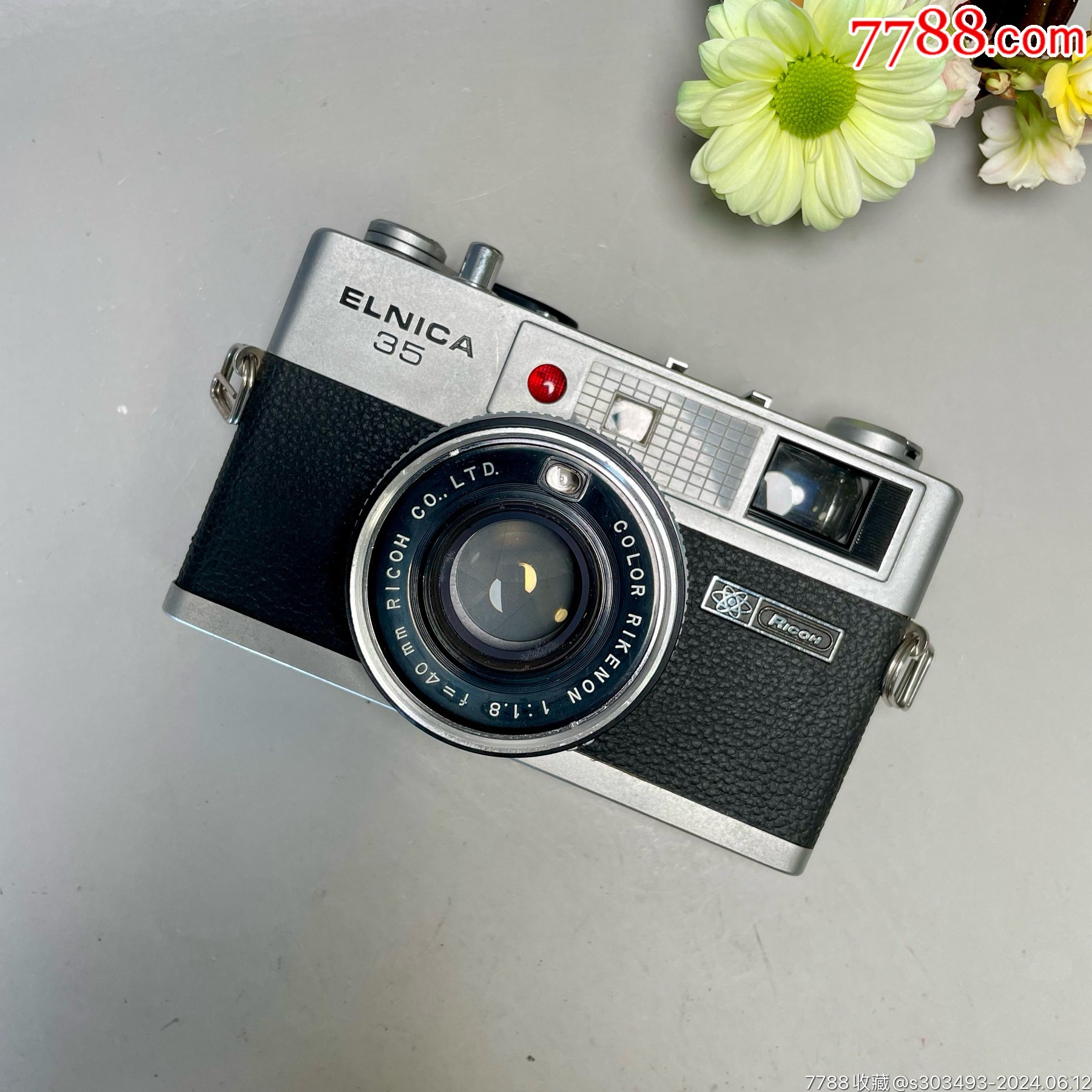 理光elnica35胶片旁轴相机40mmf18镜头镜头内少量霉丝过