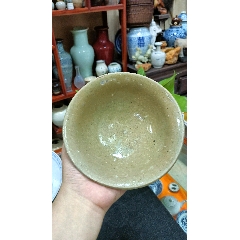 明代,龙泉窑印花大碗