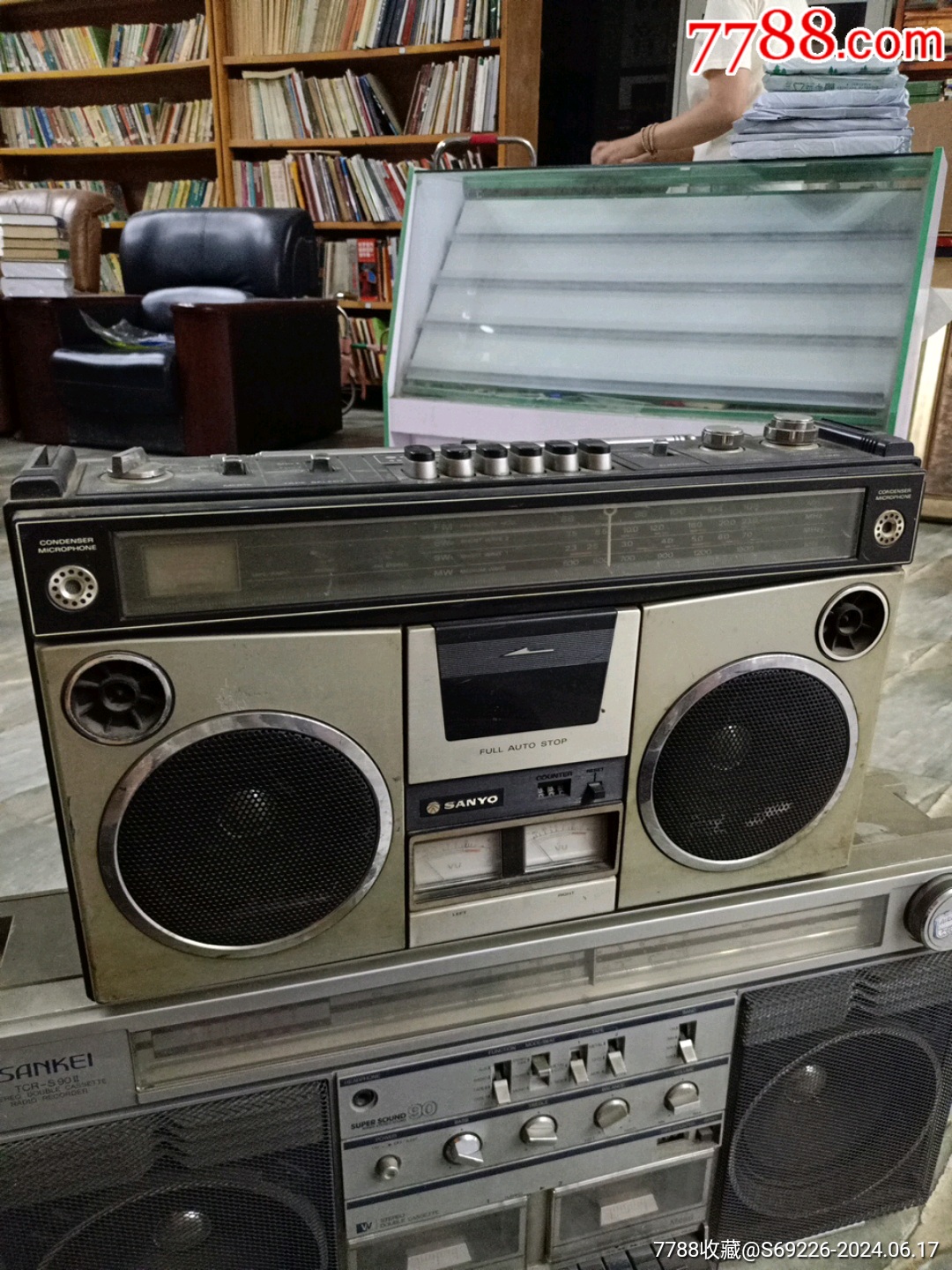 品相完好7080年代日本原装进口三洋sanyo单卡录音机