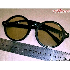 民国时期宝丰牌老眼镜古董水晶眼镜平镜